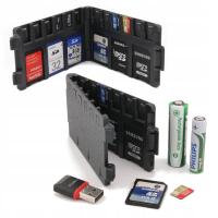 Чехол-органайзер для карт памяти SD X6 microSD X12 графит