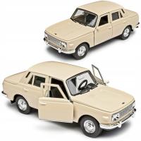 WARTBURG 353 MODEL METAL WELLY 1:34 KREMOWY