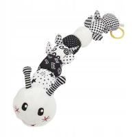 Niemowlę muzyczne wypchane zwierzę silikonowa zabawka ząbkowanie gąsienica