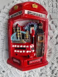 MAGNES NA LODÓWKĘ ANGLIA LONDYN BUDKA TELEFONICZNA