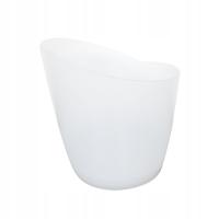 Wodoodporny zmieniający się plastikowy bar lodowy Wiadro na piwo Bary Kluby nocne LED Biały