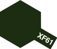 XF - 61 темно-зеленая 23 мл акриловая краска Tamiya 81361