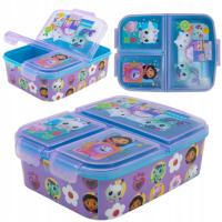 Gabby’s Dollhouse Pojemnik Śniadaniowy 3 Komory Stor - BPA Free, Szkoła Box