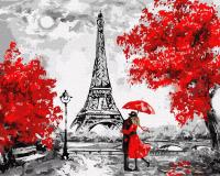 Obraz Malowanie po numerach Deszczowy Paryż 40x50 IDEYKA NA RAMIE