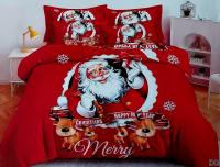 Pościel świąteczna 140x200 cm 4 Częściowa z prześcieradłem wzór 32