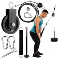 WYCIĄG GÓRNY I DOLNY NA DRĄŻEK DO SUFITU KOMPLETNY ZESTAW MONTAŻOWY MOCNY