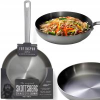 SKOTTSBERG PATELNIA ZE STALI NIERDZEWNEJ STAINLESS STEEL 28 CM INDUKCJA K3