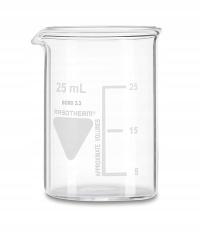 Стеклянный стакан 25 мл Boro 3.3 со шкалой RASOTHERM