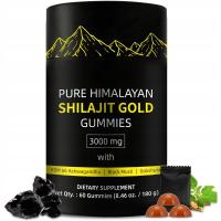 Shilajit Gummies Gold Grade, Bez Dodatku Cukru / 85 Minerałów Śladowych