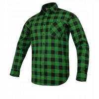 Рабочая рубашка фланелевая зеленая толстая R. 46