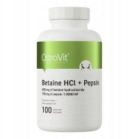 OstroVit бетаин HCl пепсин 100 капс 650/150 мг пищеварение метаболизм