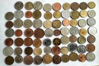 zestaw monet egzotyka świat Afryka Azja Ameryka 69 szt.