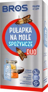 BROS pułapka na mole spożywcze, kuchenne DUO + 2 wkłady