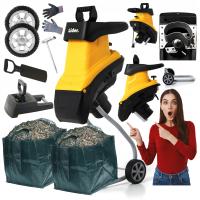 ROZDRABNIACZ ELEKTRYCZNY SAMOZASYSAJĄCY RĘBAK DO GAŁĘZI GŁADKOLUFOWY 2xKOSZ