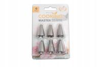 Tylki cukiernicze do dekorowania zestaw 6 sztuk. ze stali nierdzewnej