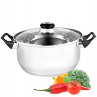 Газовый горшок из нержавеющей стали с крышкой 1,5 л 16 см традиционный