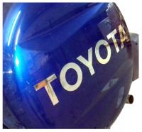Наклейка на крышку ступицы колеса запас TOYOTA RAV4 хром