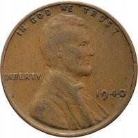 33605. USA, 1 cent, 1940r.