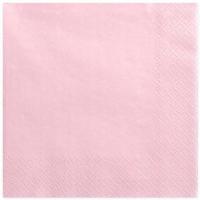Салфетки розовые яркие классические 3-слойные 20 шт светло-розовые бумажные