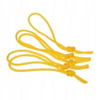5-częściowe poliestrowe sznurki do smyczy w kolorze żółtym