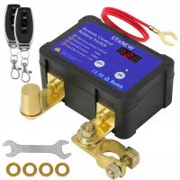 Zdalny automatyczny wyłącznik odłącznik akumulatora LED 12-24V 2x pilot