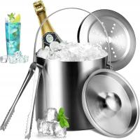 2L WIADERKO LODU STAL NIERDZEWNA IZOLACJA TERMICZNA DŁUŻSZE CHŁODZENIE