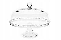 Patera z kloszem na nóżce kulka HUTA JASŁO 32 cm 481.2017