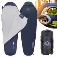 Śpiwór KADVA Light 600 R prawy granat 220x80 Turystyczny z pokrowcem Lekki