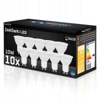 10x Żarówka LED GU10 10W biały ciepły 2700K 230V MOCNA NIEMRUGAJĄCA PREMIUM