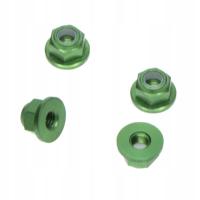 4 Pieces Metal M4x 0.5cm Wheel Lug Nuts Green