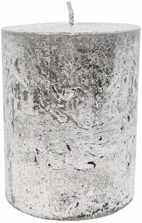ŚWIECA ozdobna RUSTIC SREBRNY ARTMAN 9cm ŚWIECZKA