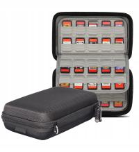 Чехол-органайзер для 80 карт памяти SD, для 80 игр Switch, Vita