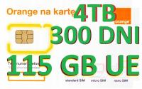 ИНТЕРНЕТ ОРАНЖЕВЫЙ СТАРТЕР 4000 ГБ 115 ГБ СОЮЗ ЕС РАЗГОВОР И СМС 300 ДНЕЙ