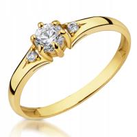 Золотое кольцо 333 8K кубический цирконий 1170-1 r17 злотый