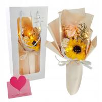 ECARLA Bukiet zapachowy kwiatów mydlanych w torebce prezentowej BUK17ZO