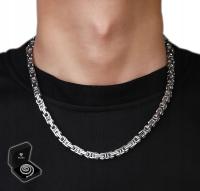 Серебряная цепочка мужская цепь Королевский византийский кулон ожерелье бесплатно