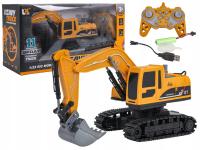 KOPARKA NA GĄSIENICACH ZDALNIE STEROWANA 2,4GHz ŚWIATŁA DŹWIĘKI EFEKT DYMU