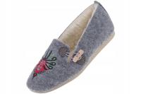 Bambosze filcowe kapcie góralskie ciepłe wełna