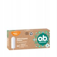 TAMPONY Organiczne Bez Plastiku Naturalna Ochrona - O.b. Organic Super