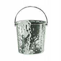 Wiaderko na lód z uchwytem Pojemnik na lód do butelek piwa Clear Gray Silver