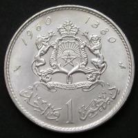 Maroko 1 dirham 1960 - srebro