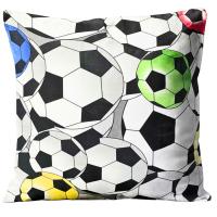 POSZEWKA NA PODUSZKĘ 40x40 CM JAŚKA DZIECIĘCA DEKORACYJNA PIŁKA NOŻNA