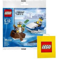 LEGO City Klocki Policja wodna Łódka 30227 + TORBA PREZENTOWA LEGO