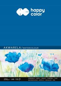 Happy Color BLOK DO AKWARELI A4 250g 10 kartek
