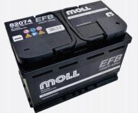 Akumulator 74AH/720A P+ MOLL EFB 82074 start-stop