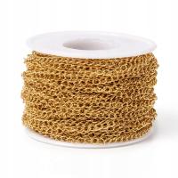 Злотый удлинитель цепи нержавеющей стали 4кс3кс0.5мм 100км