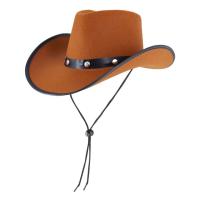 Kapelusz kowbojski jasny brązowy