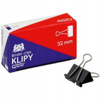 KLIPY BIUROWE KLIP CLIPS KLIPSY 32MM 12SZT GRAND