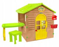 Большой детский садовый домик со столиком 11045