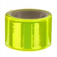 Opaska odblaskowa ostrzegawcza neonowa samozaciskająca długa 40 cm